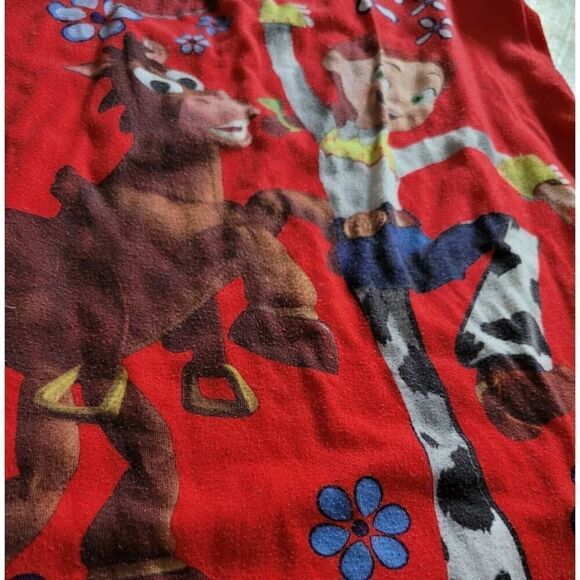 Disney Store Toy Story Nightshirt Nightgown Pajamas Jessie Bullseye Red Cowgirl - Picture 2 of 6
